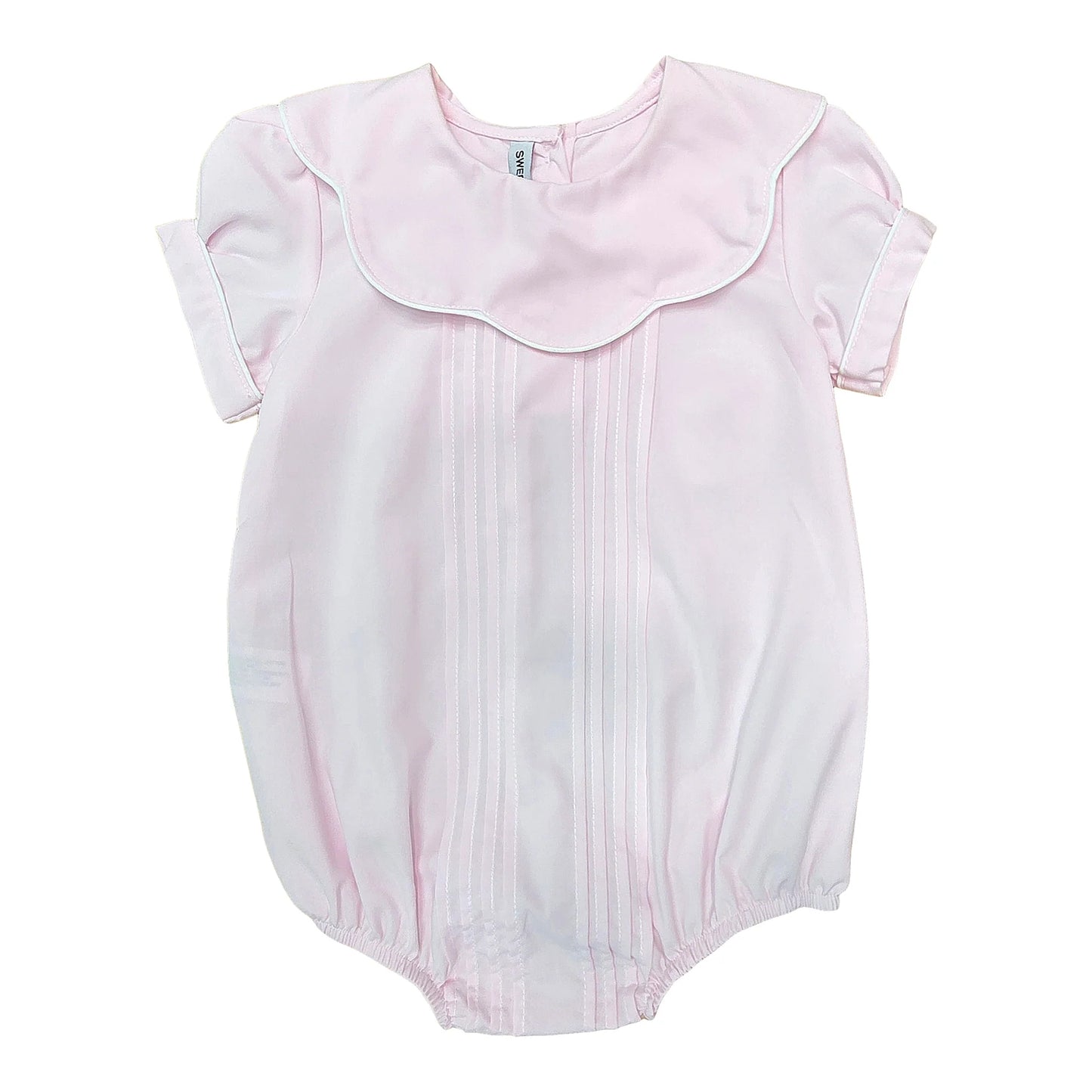 Scallop Pleated Pink Bubble