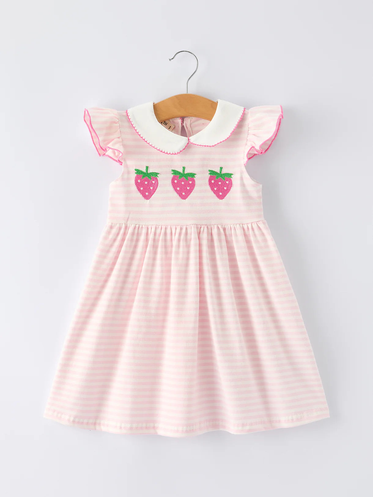 Embroidered Strawberry Dress