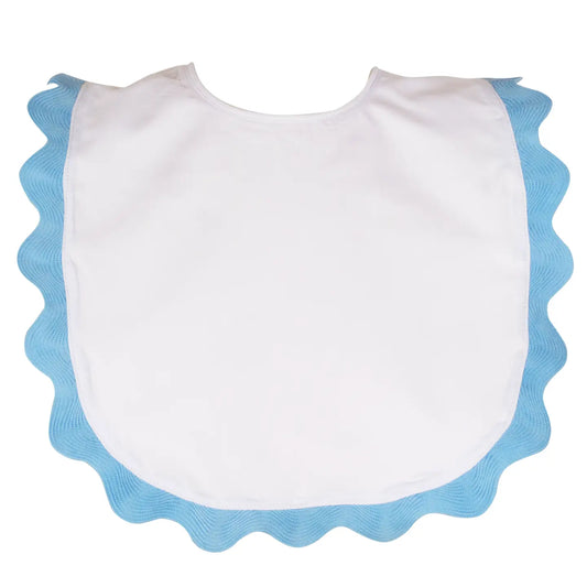 Brooklyn Bib W/ Blue Trim