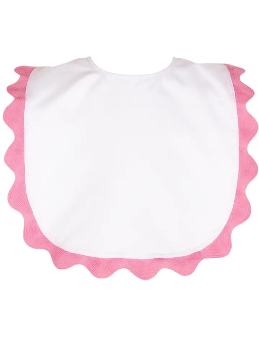 Brooklyn Bib W/ Pink Trim