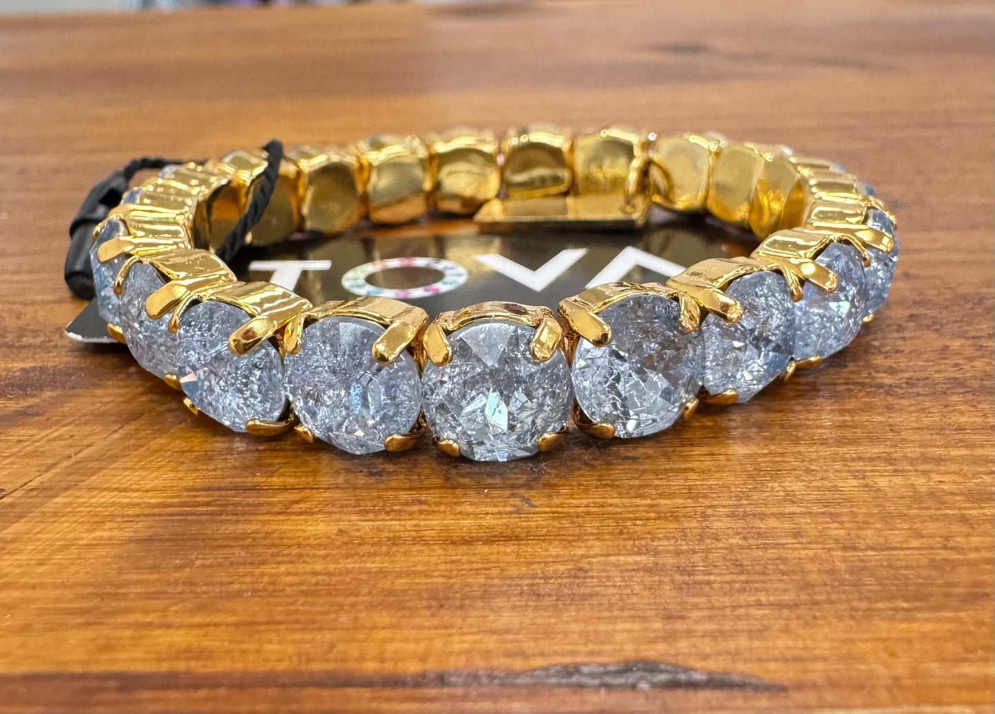 TOVA Oakland Stretch Bracelet in Light Sapphire Ice