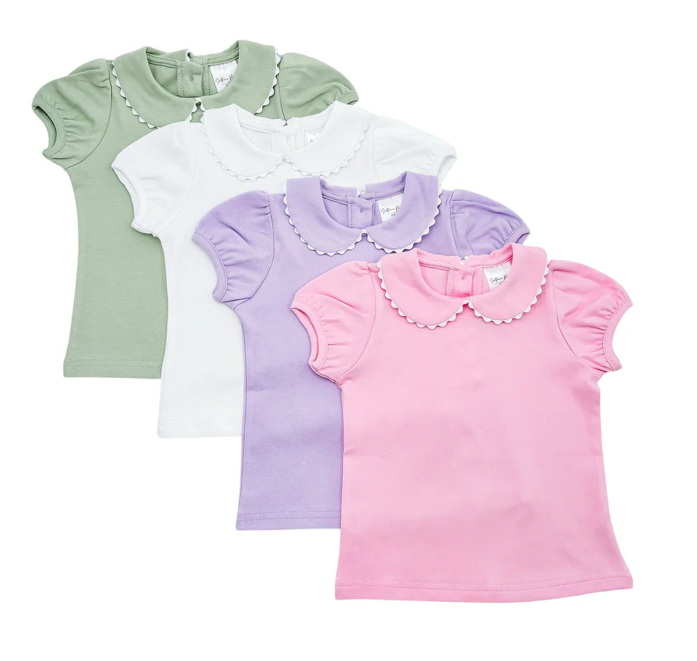 Scalloped Collard Short Sleeve
