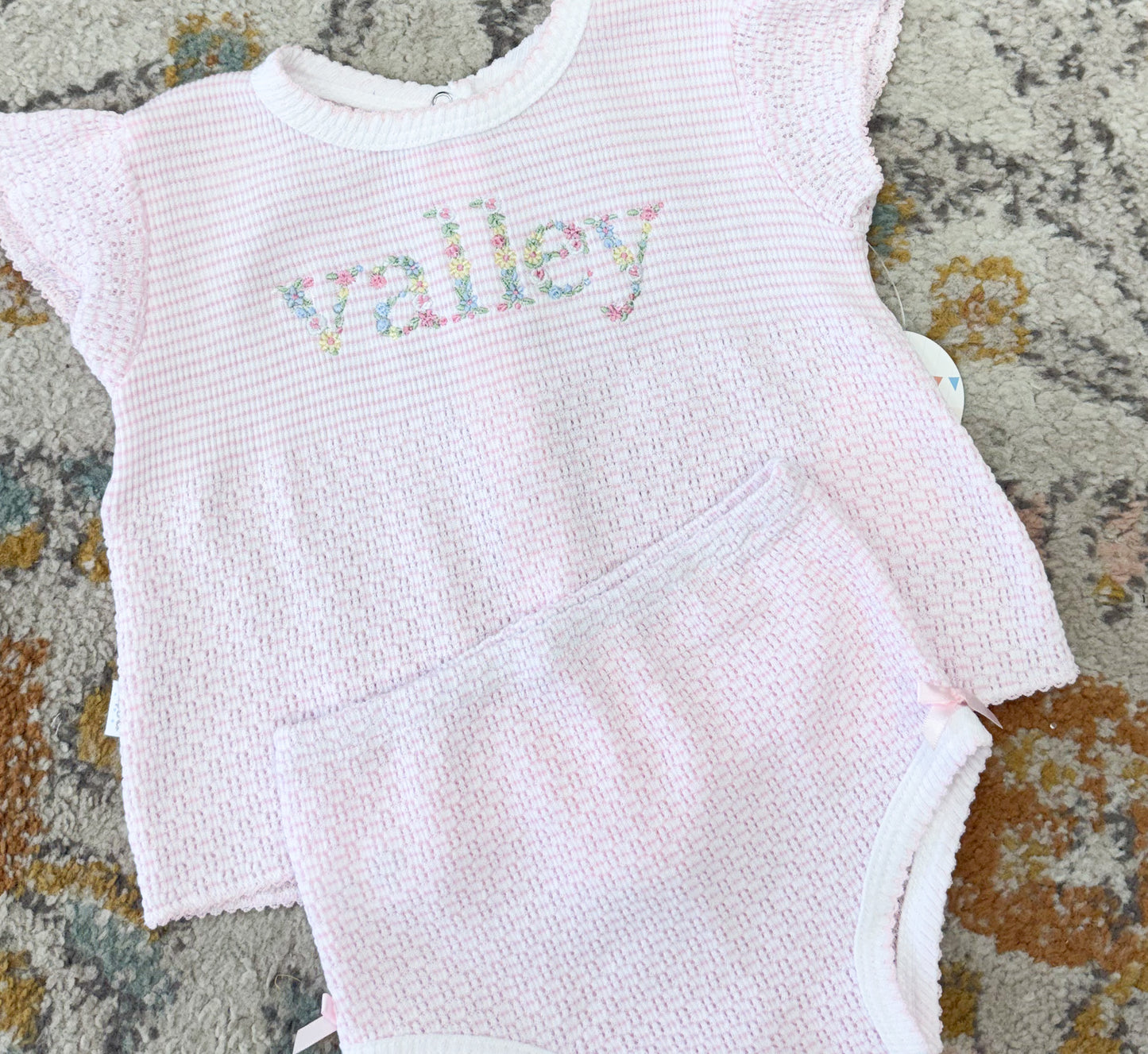 Paty 2 PC Flutter Sleeve Diaper Set with Bows