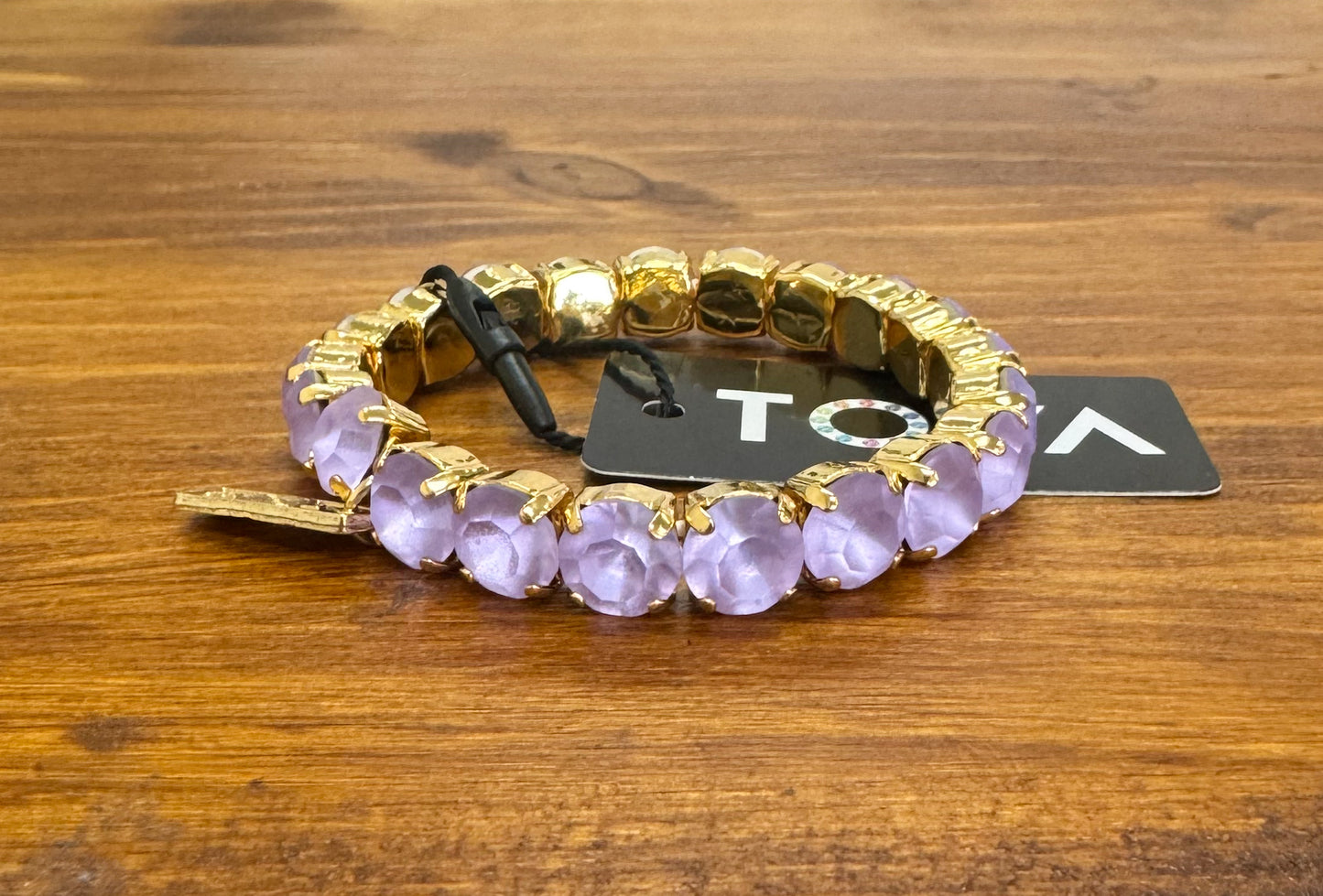 TOVA Oakland Stretch Bracelet in Violet Matt