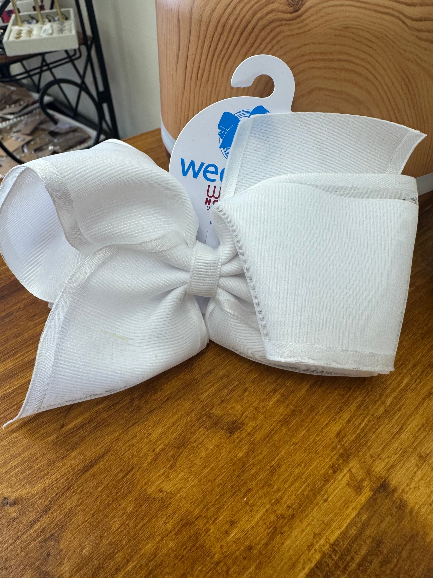 King Grosgrain with Organza Overlay Girls Hair Bows