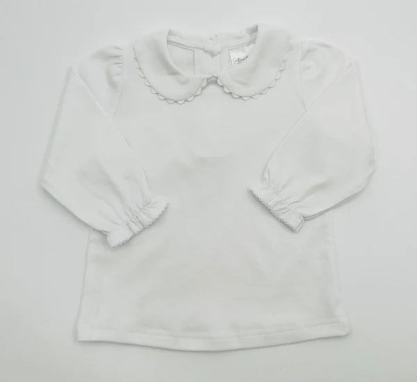 Scalloped Collard Long Sleeve