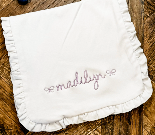Ruffle Burp Cloth