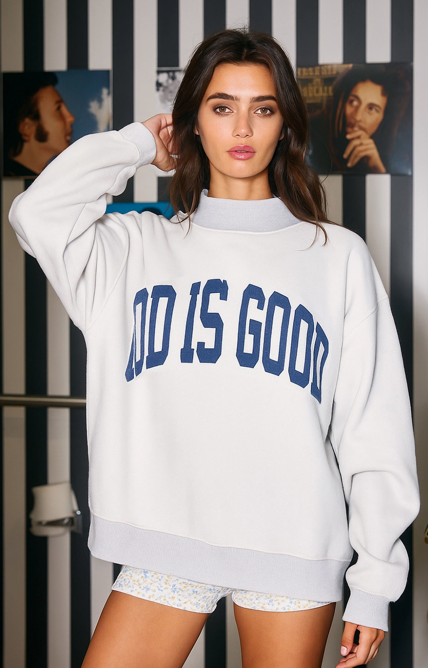 JESUS + GOD IS GOOD Reversible Mockneck (PRE-ORDER SHIPS NOVEMBER)