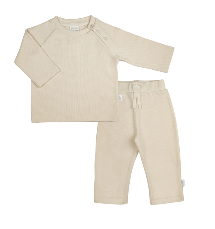 Paty Boys Waffle Knit Lounge Set