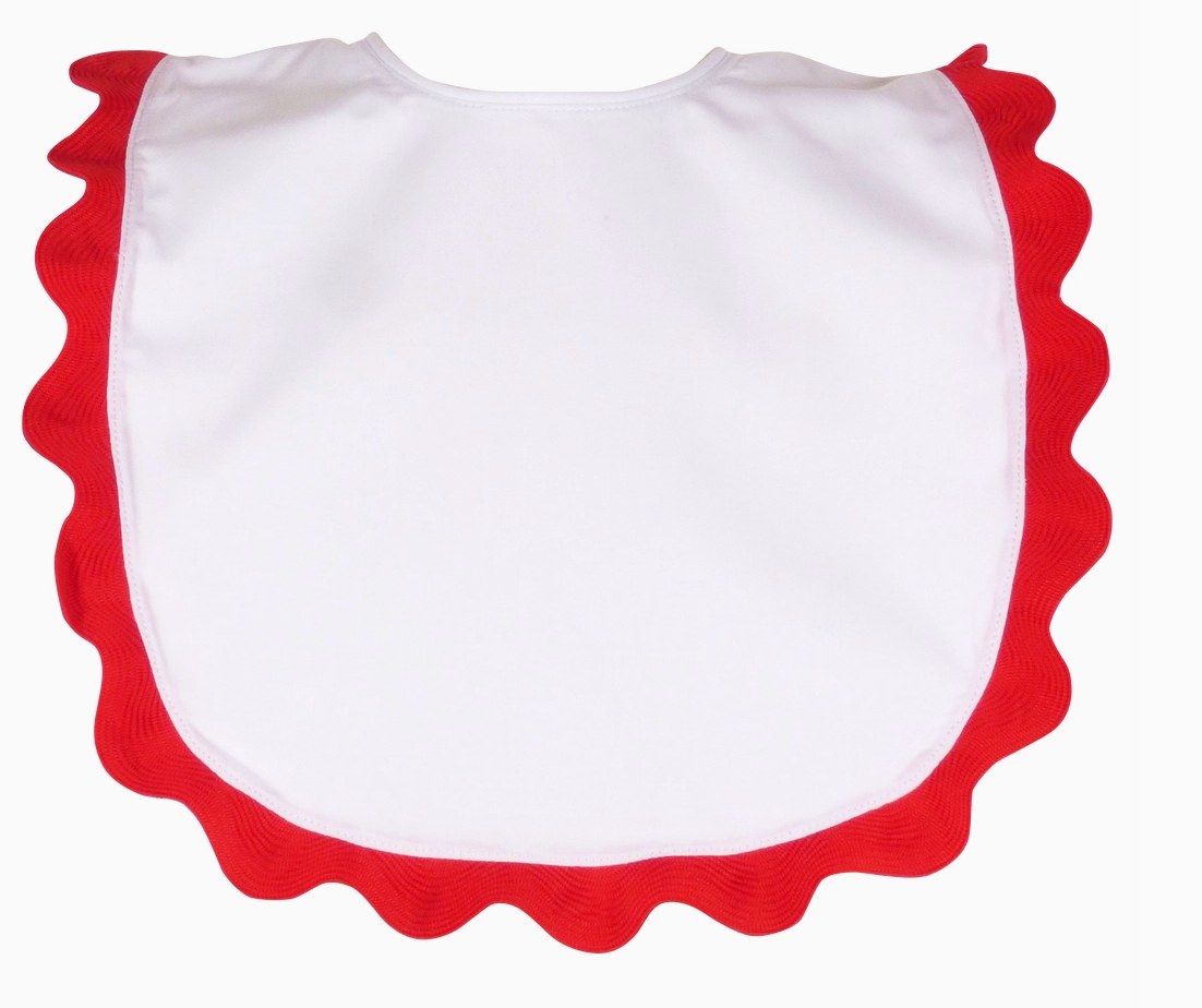 Brooklyn Bib W/ Red Trim