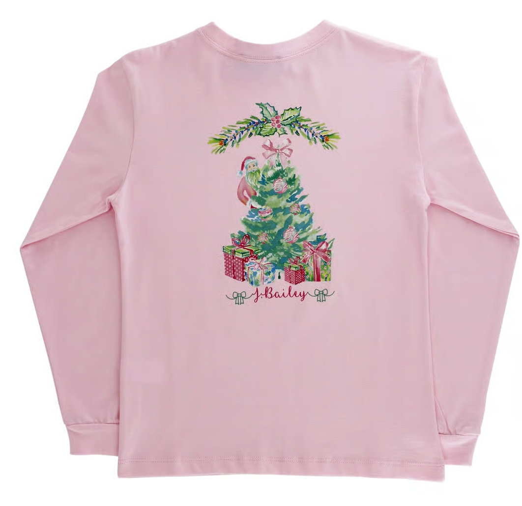 Santa Tree Long Sleeve Tee