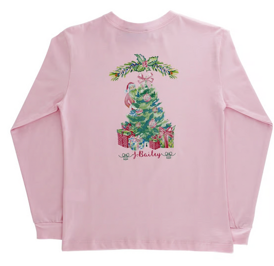 Santa Tree Long Sleeve Tee