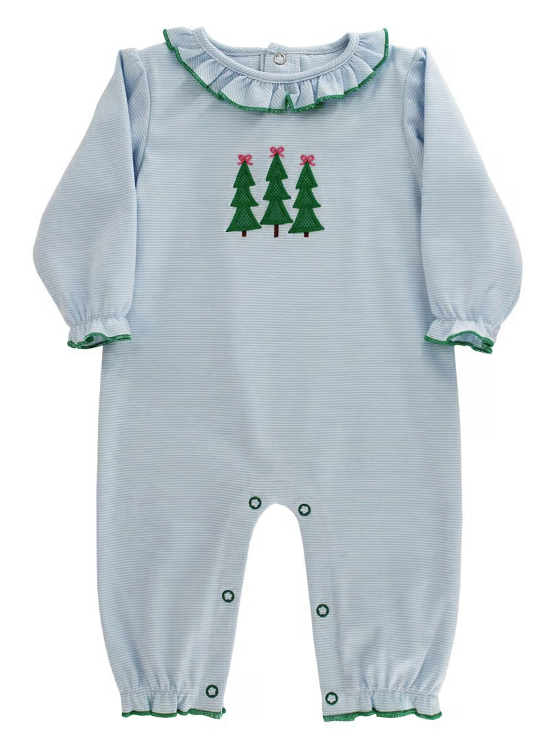Enchanted Evergreen Knit Romper