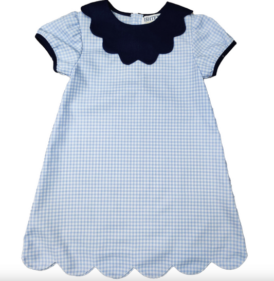 Blue Plaid Dress
