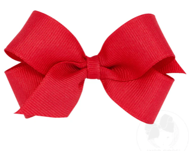 Mini Classic Grosgrain Hair Bow (Plain Wrap)
