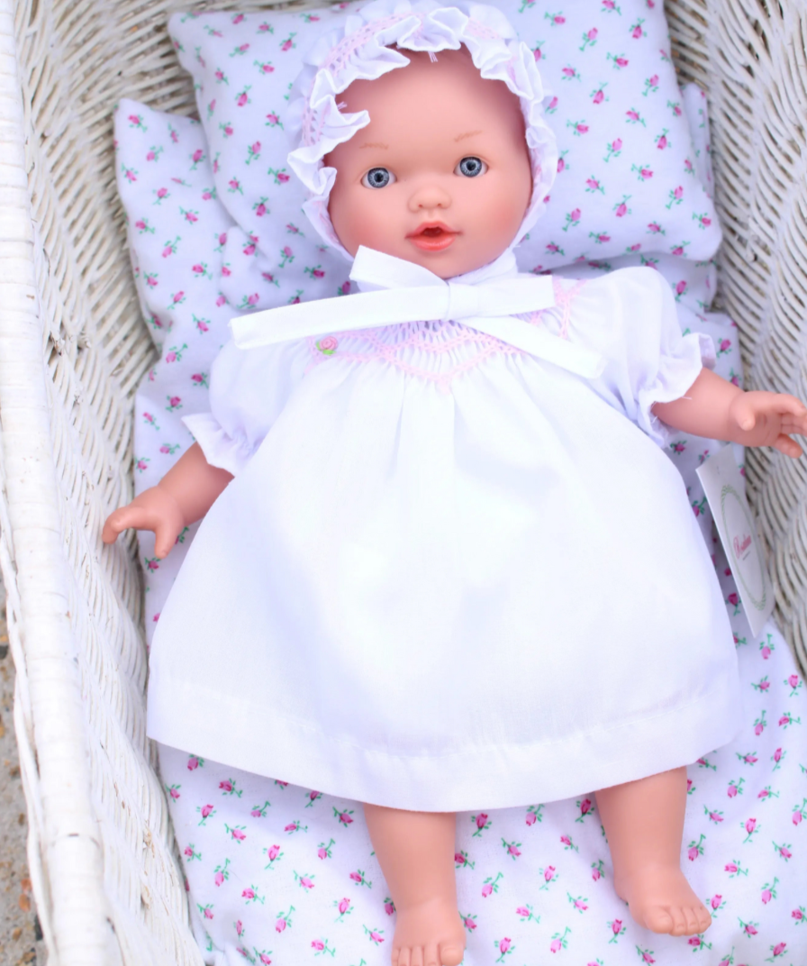 ROSALINA WHITE DRESS 10" ABBEY DOLL (DOLL, DRESS, AND EMBROIDERY)