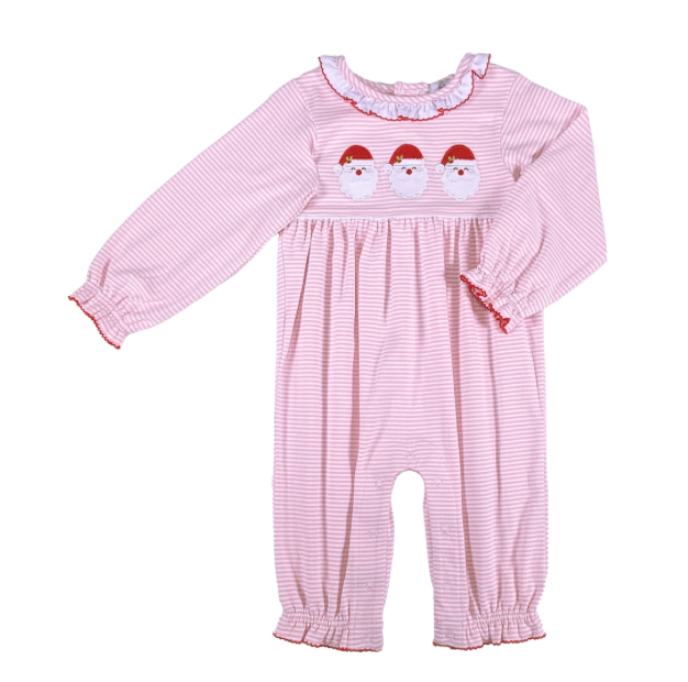 Santa Girl's Romper