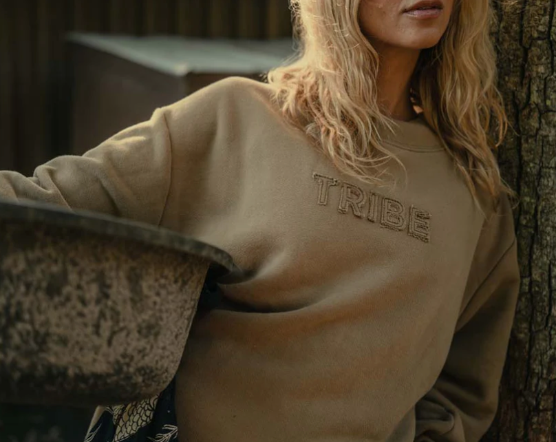 Bayside Mockneck- Driftwood