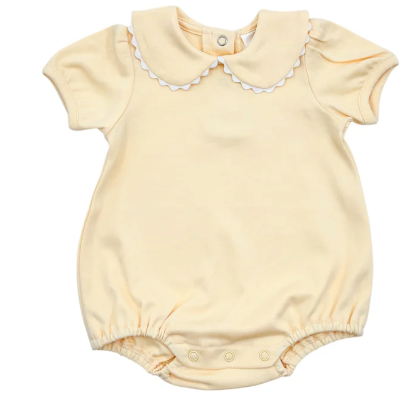 Yellow Scalloped Collar Bubble