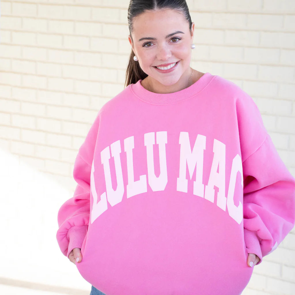 LULU MAC Pink w/Light Pink Puff