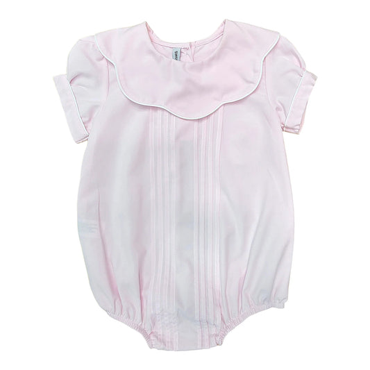 Scallop Pleated Pink Bubble