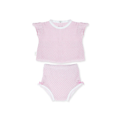 Paty 2 PC Flutter Sleeve Diaper Set with Bows