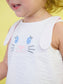 Baby Girls Pink Bunny Ears Seersucker Swing Top and Bloomer Set