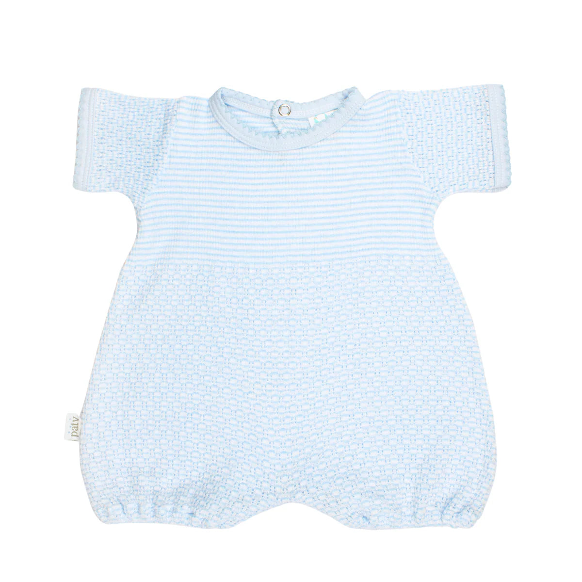 Paty Knit Bubble- Blue W/Blue Trim