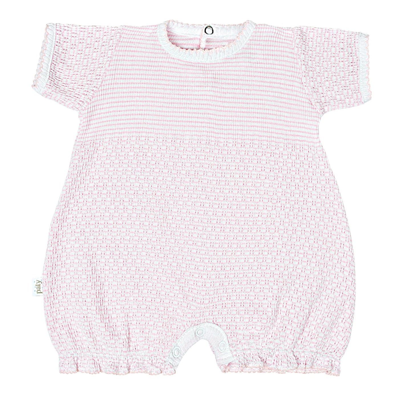 Paty Solid Color Ruffle Hem Bubble