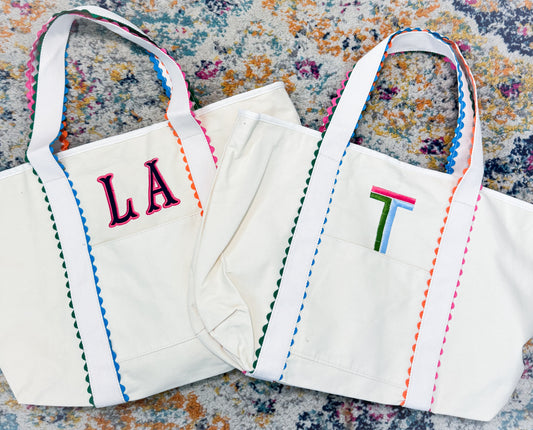 RicRac Canvas Tote