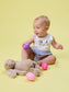 Baby Boys Blue Bunny Ears Seersucker Overall Bubble Romper