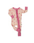 Blush & Bloom - Zipper Footie Pajamas