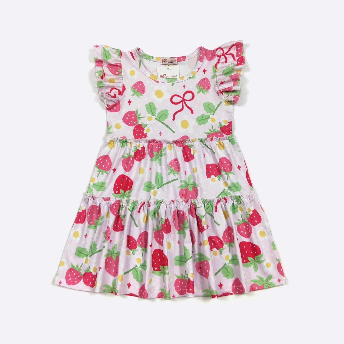 Coquette Strawberry Girls Dress