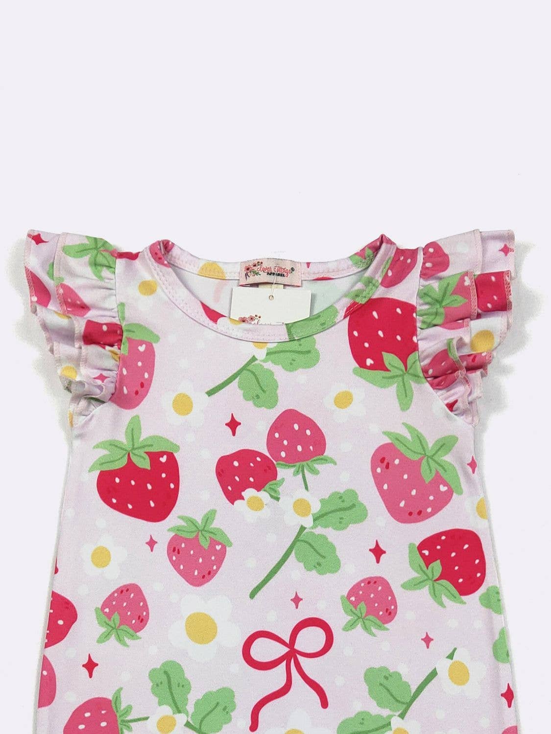 Coquette Strawberry Baby Romper