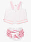 Baby Girls Pink Bunny Ears Seersucker Swing Top and Bloomer Set