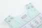 Misty Blue Easter Bunny Smocked Shortalls