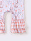 Peach Bunnyhop Baby Romper Easter