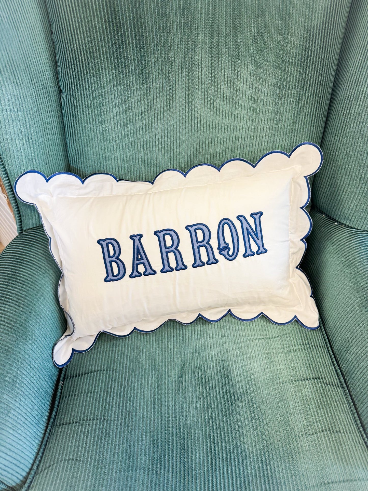 Scallop Trim Pillows