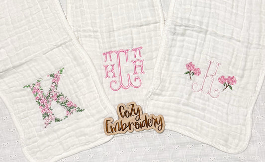 Muslin Burp Cloth Bundle (Set of 3)