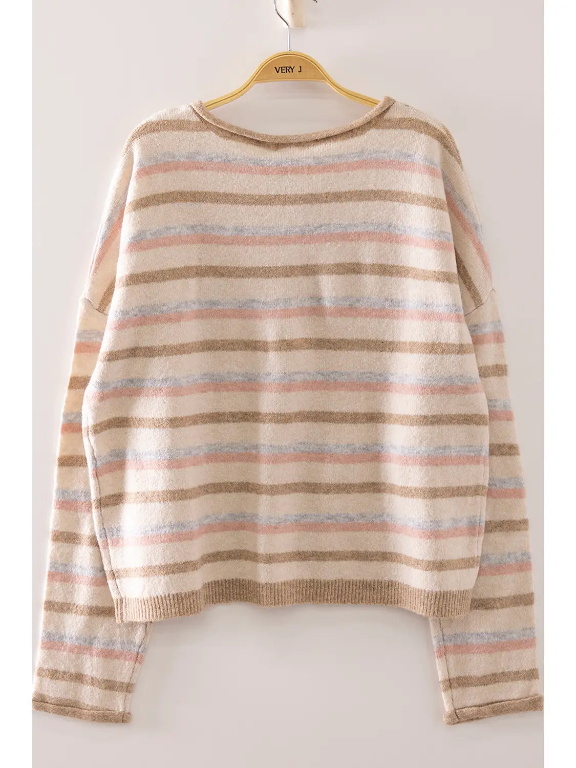 Multi Stripe Knit Cardigan
