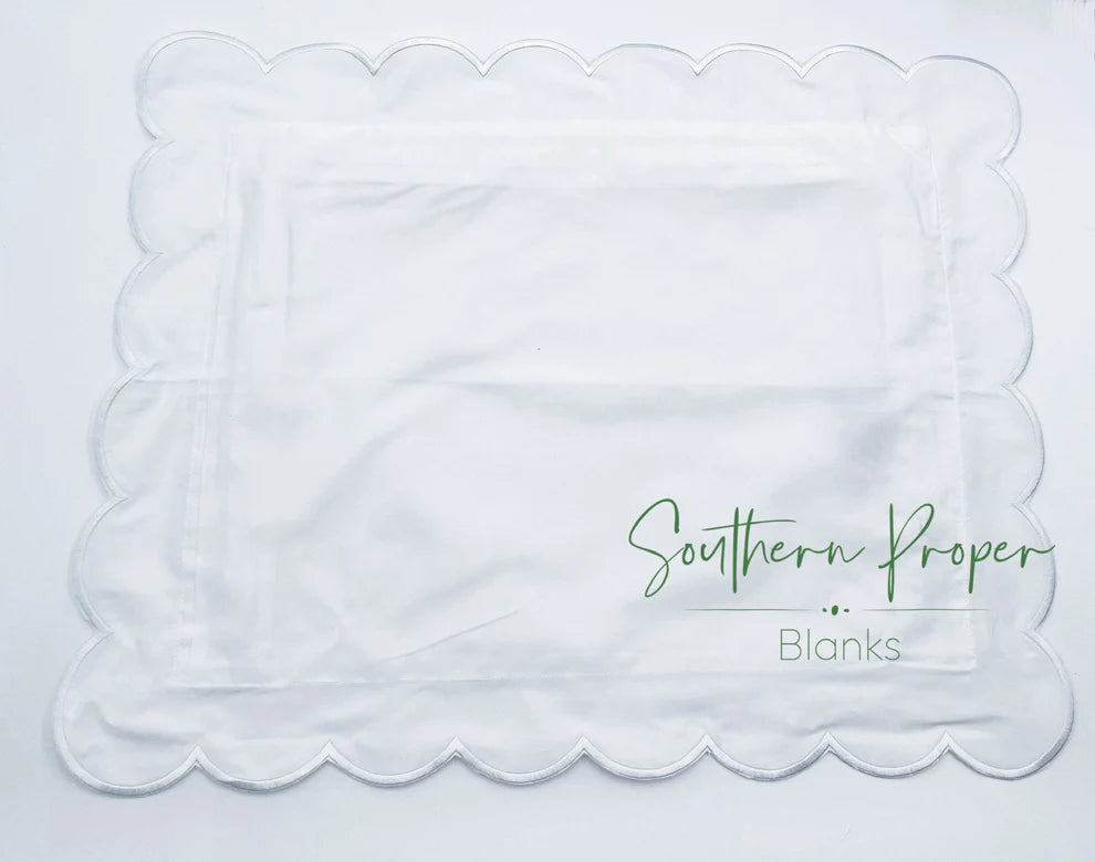 Scallop Edge Pillow Case