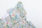 Pink Floral Print Smocked Futter Romper