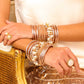 BUDHAGIRL - All Weather Bangles - Champagne (Set of 6)