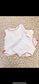 Paty Knit, 2PC Sleeveless Diaper Set White w/Red Trim