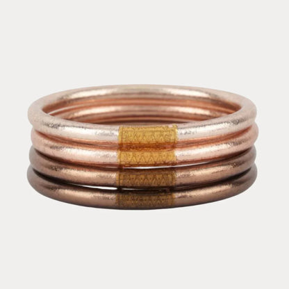 BUDHAGIRL - All Weather Bangles - Fawn (Set of 4)