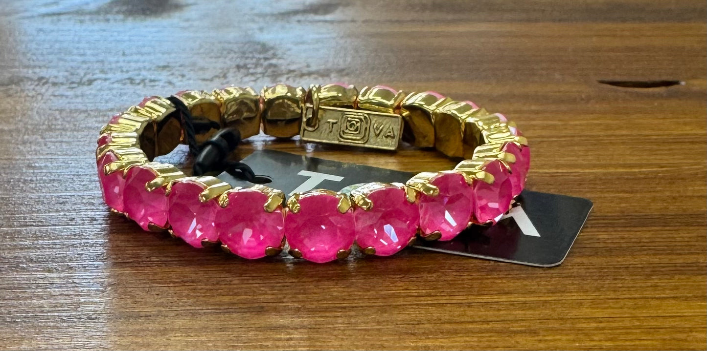 TOVA Oakland Stretch Bracelet in Electric Pink