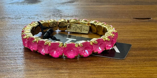 TOVA Oakland Stretch Bracelet in Electric Pink