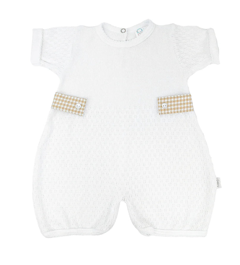 Paty Knit Bubble, Gingham Tabs