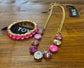TOVA Oakland Stretch Bracelet in Electric Pink