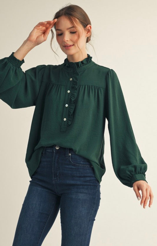 Hunter Ruffle blouse